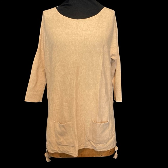 Lilly Pulitzer Elba Coolmax Tunic Sweater with Tassle Detail | 3/4 Sleeves - Picture 10 of 12